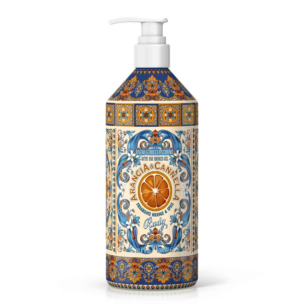 <b>Gel de Baño y Ducha 1000 mL</b><br>Edición Limitada<br><i>Naranja & Canela</i>