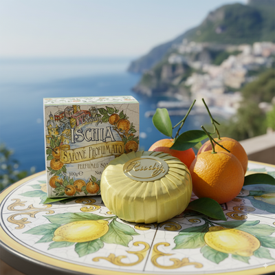 <b>100g bar of soap</b></br>Maioliche Art Edition</br><i>Ischia line</i>