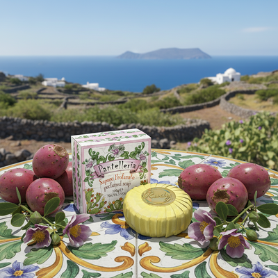 <b>100g bar of soap</b></br>Maioliche Art Edition</br><i>Pantelleria line</i>