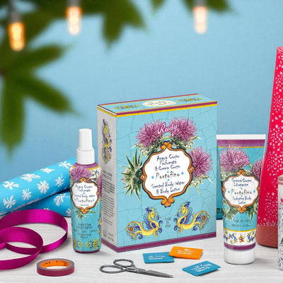 <b>Caja de Regalo con Agua Perfumada 150 mL + Crema Corporal Hidratante 200 mL</b></br>Le Maioliche di Rudy</br><i>Línea Portofino</i>
