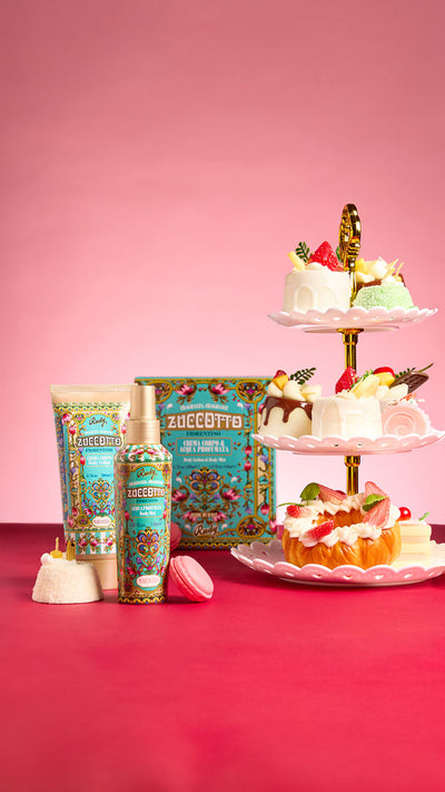 <b>Gift Box with Scented Body Water 150 mL + Moisturizing Body Cream 200 mL</b></br>Gourmand Edition</br><i>Zuccotto</i>