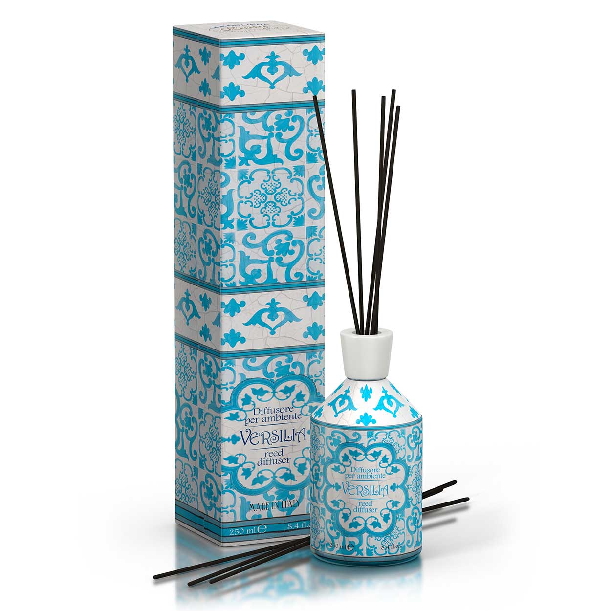 <b>Difusor ambiente com varetas de 250 mL</b></br><i>Linha Versilia</i>